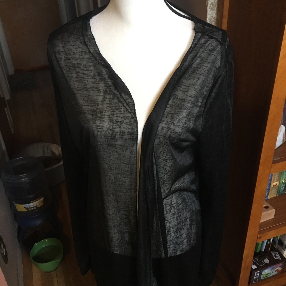 Sheer black shrug